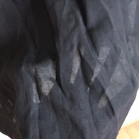 J. Jill Linen black button up shirt dress size 14 - Picture 12 of 14